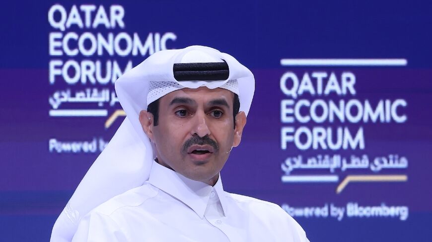 Energy Minister Saad al-Kaabi sets out QatarEnergy's plans to boost LNG production capacity at the Qatar Economic Forum in Doha