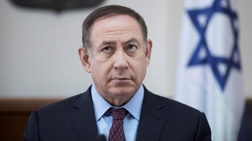 Israeli Prime Minister Benjamin Netanyahu attends the weekly cabinet meeting in Jerusalem April 9, 2017. REUTERS/Abir Sultan/Pool - RTX34RYP