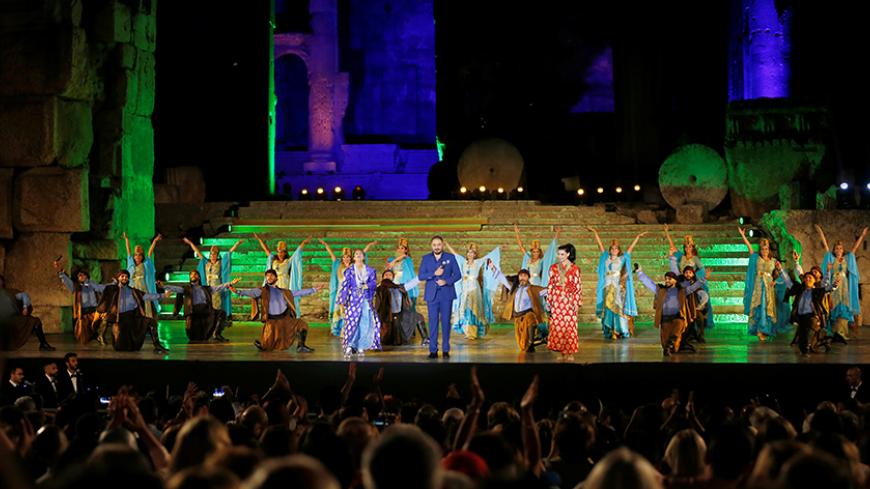 Lebanese singer Rami Ayach performs at the opening of Baalbek International Festival, in Baalbek,  Lebanon July 7, 2017. REUTERS/Mohamed Azakir - RTX3AKCE