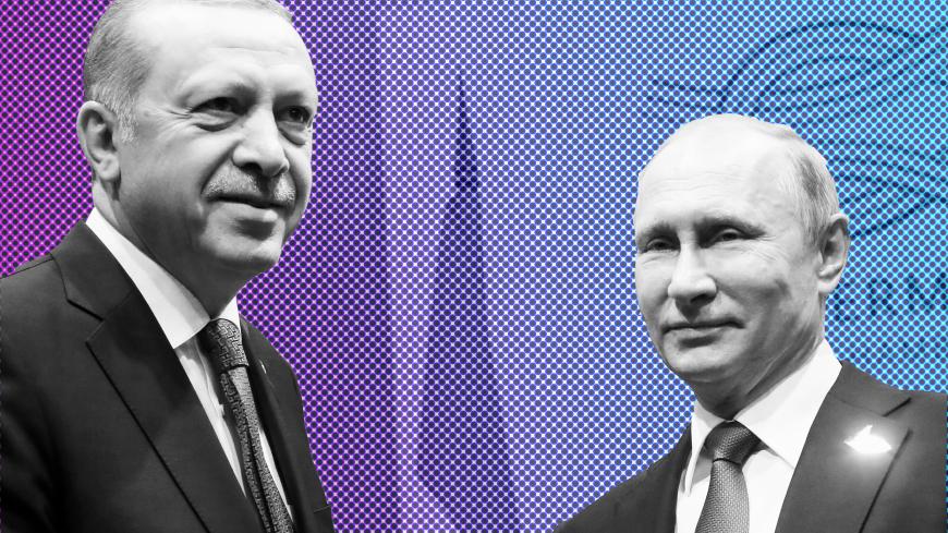 Russian President Vladimir Putin (R) and Turkish President Recep Tayyip Erdogan during their meeting at the G-20 summit in Hamburg, Germany July 8, 2017.  REUTERS/Alexander Zemlianichenko/Pool - RC19CFDDAA30