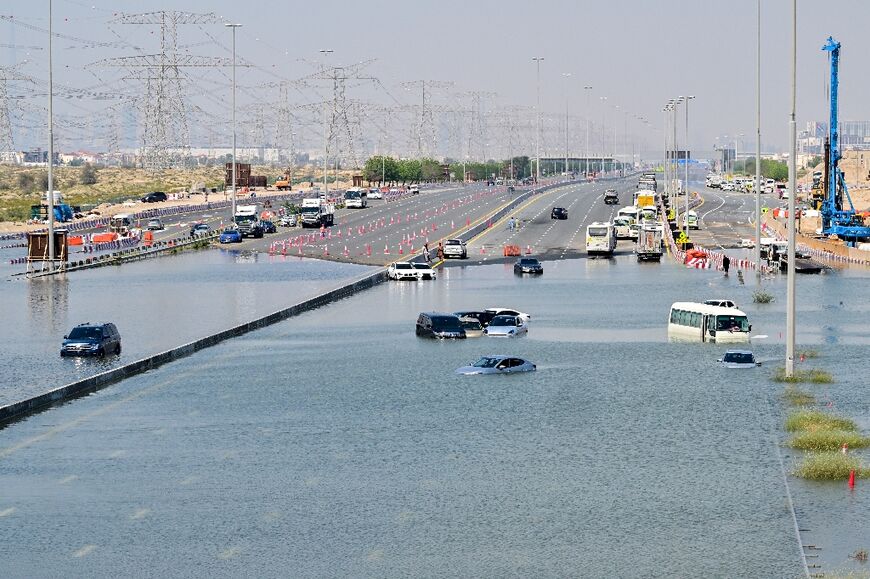 Persistently flooded roads have slowed Dubai's recovery from the storms