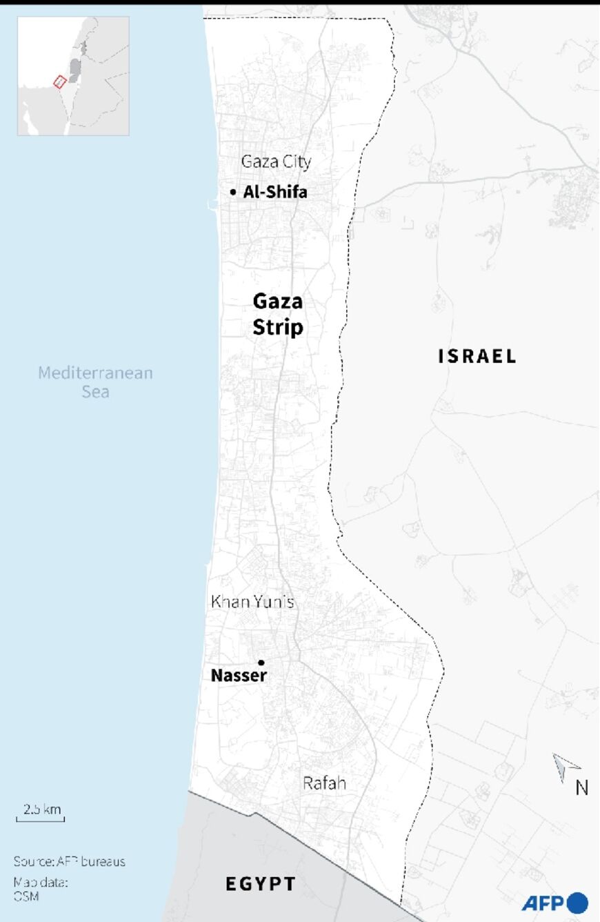 Gaza Strip: Nasser and Al-Shifa hospitals