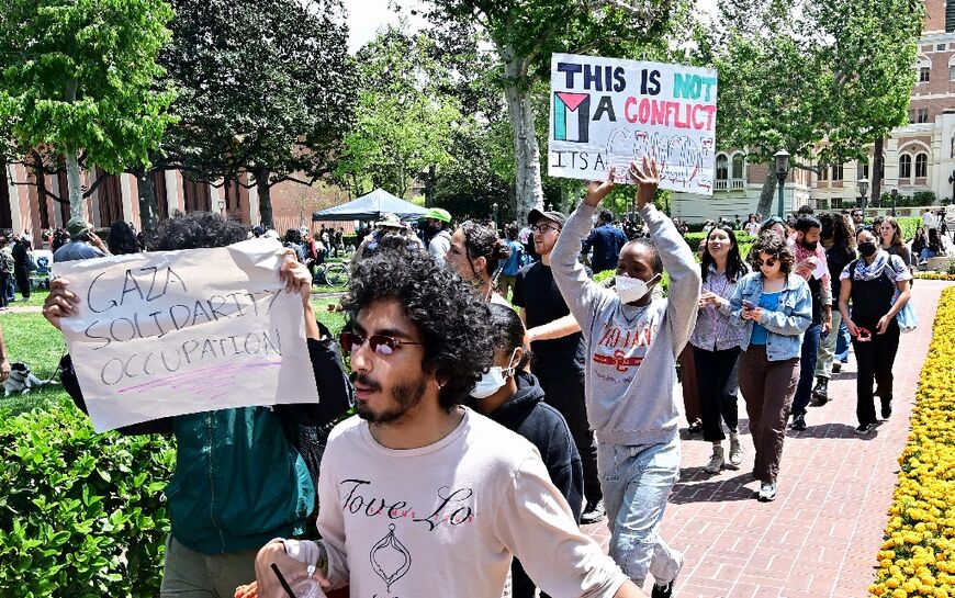 Ninety-three people were arrested at the University of Southern California's Los Angeles campus after pro-Palestinian protests erupted across US universities