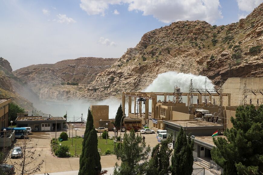 The Darbandikhan Dam is nestled in the mountains, close to Iraq's border with Iran