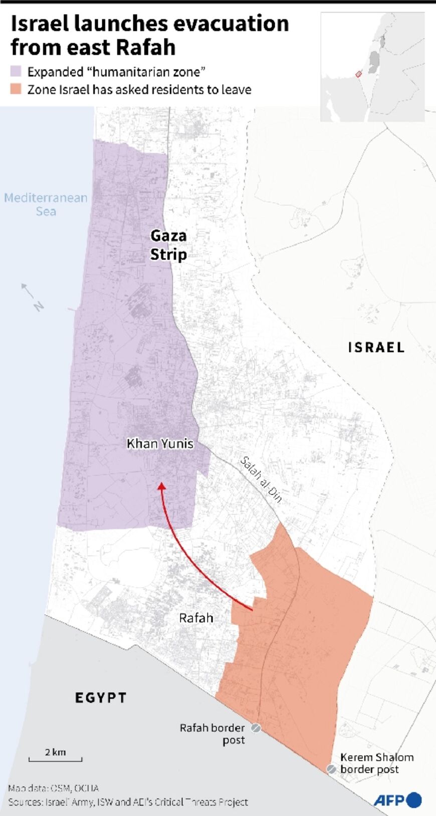 Israel orders evacuation from east Rafah