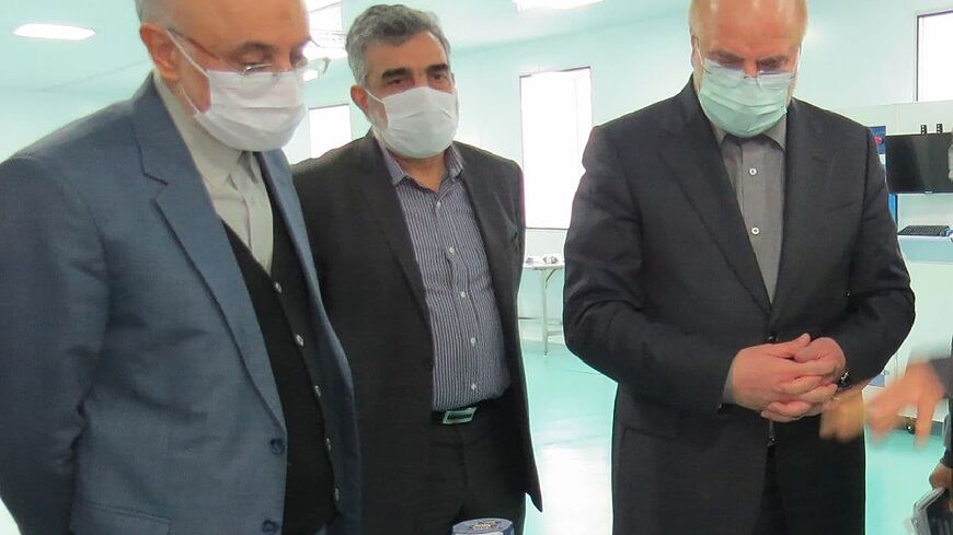 Iranian officials are seen touring the Fordo uranium enrichment plant, target of the latest alleged Israeli saboage attempt, in January last year