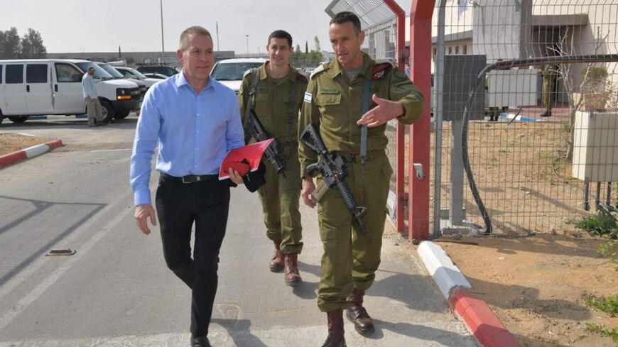 Deputy IDF Chief of Staff Herzi Halevi with UN Envoy Gilad Erdan at a briefing in the north of Israel, Nov. 16, 2021.