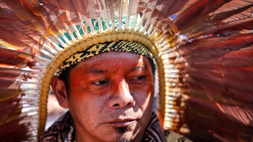 Ninawa Huni Kui represents Indigenous communities in the Amazon, the world's biggest rainforest