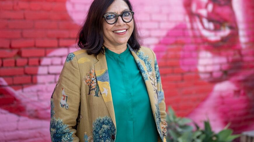 Mira Nair, pictured here in 2021 in Los Angeles, had to adapt a musical of "Monsoon Wedding" for the audience in Qatar