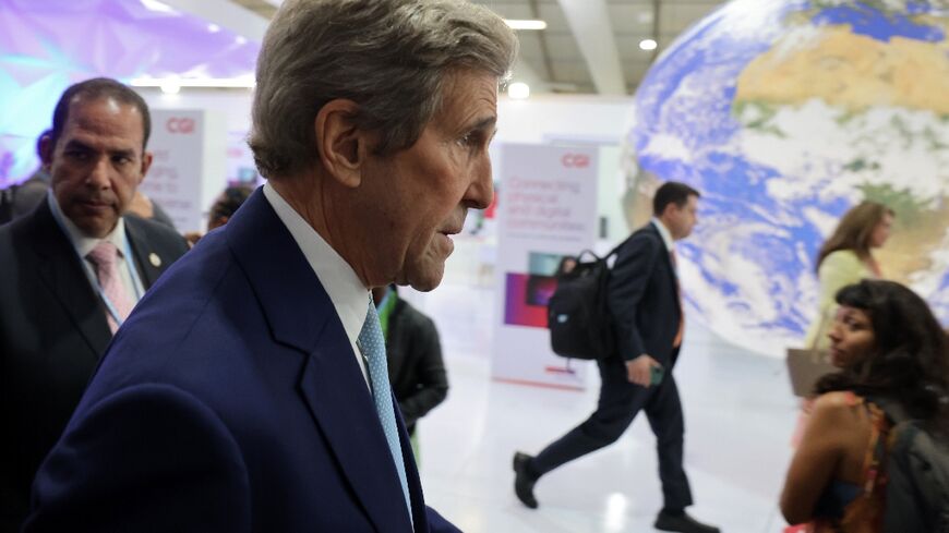US Special Presidential Envoy for Climate John Kerry at the COP27 climate conference in Sharm el-Sheikh, Egypt