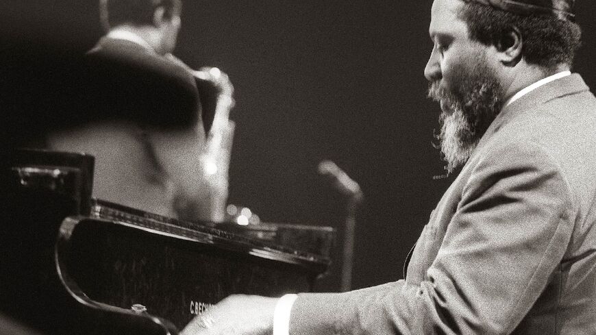 Thelonious Monk, pictured during a Paris performance in 1969, was one of the United States' most celebrated black musicians