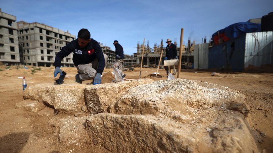 The 2,000-year-old cemetery is located near the ruins of the Greek port city of Anthedon, now in the northern Gaza Strip