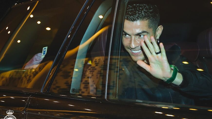 Cristiano Ronaldo arrived in Saudi Arabia under tight security late on Monday