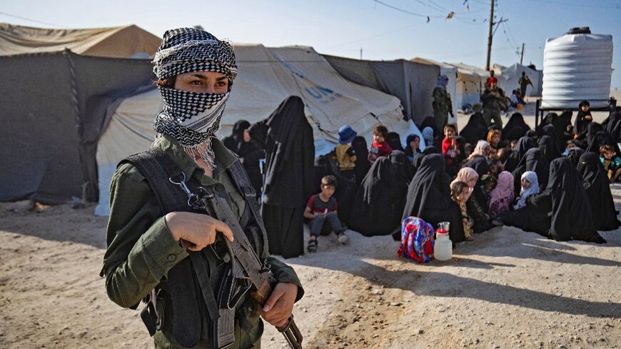 The Kurdish-run al-Hol camp in Syria holds thousands of foreign women and children with ties to the Islamic State group who are not being repatriated by their home countries
