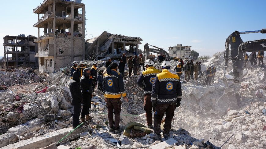 Jindayris was one of several rebel-held towns in nothwestern Syria  that were devastated by Monday's earthquake, piling more misery on a largely war-displaced population already facing a chronic shortage of aid supplies