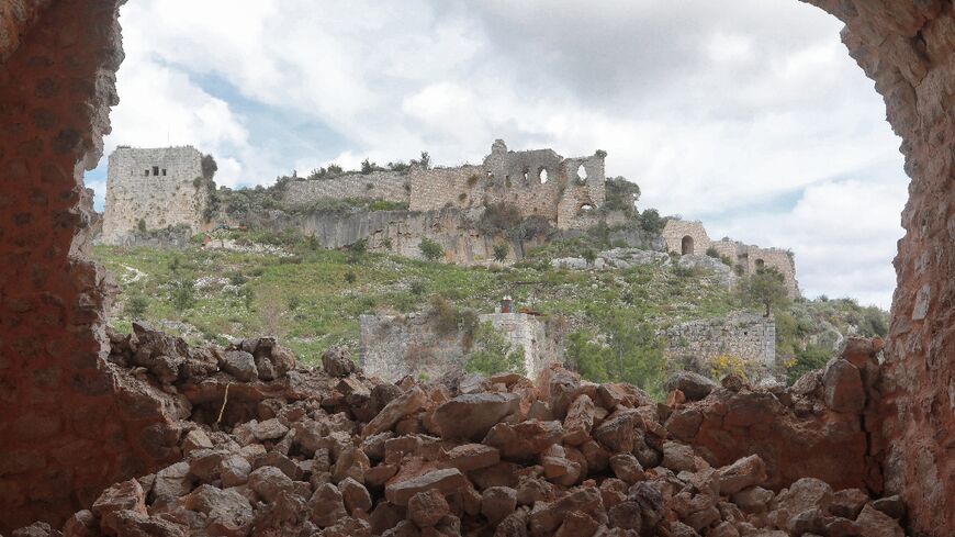 The Fortress of Saladin, a UNESCO World Heritage site in Syria's Latakia province, was damaged during the earthquake in February 