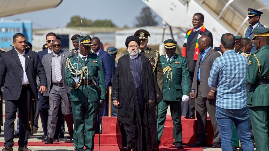 President Ebrahim Raisi arrives in Harare on the last leg of the first Africa tour by an Iranian leader in 11 years, bidding  to ease the Islamic republic's international isolation