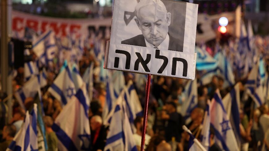Israeli protesters vent their anger at Prime Minister Benjamin Netanyahu's decision to forge ahead with his government's judicial reforms despite widespread opposition