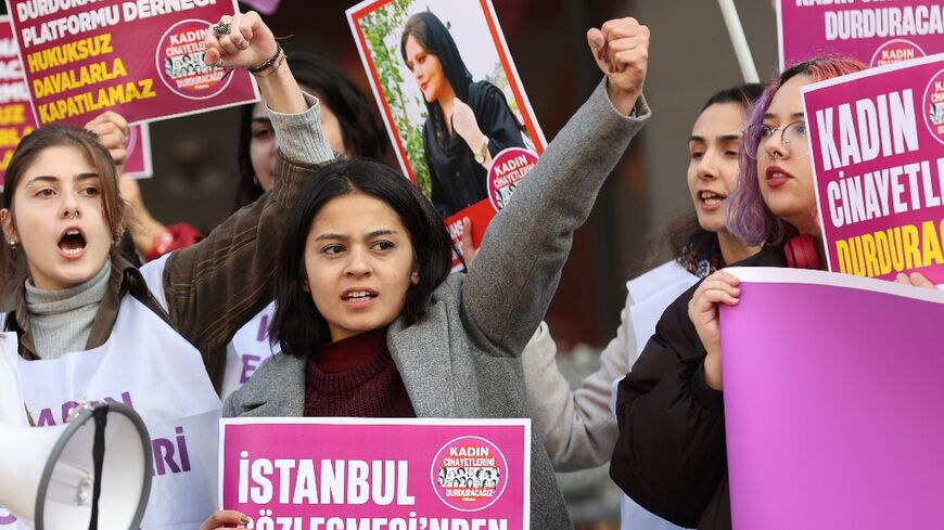 The We Will Stop Femicide Platform speaks out against President Recep Tayyip Erdogan