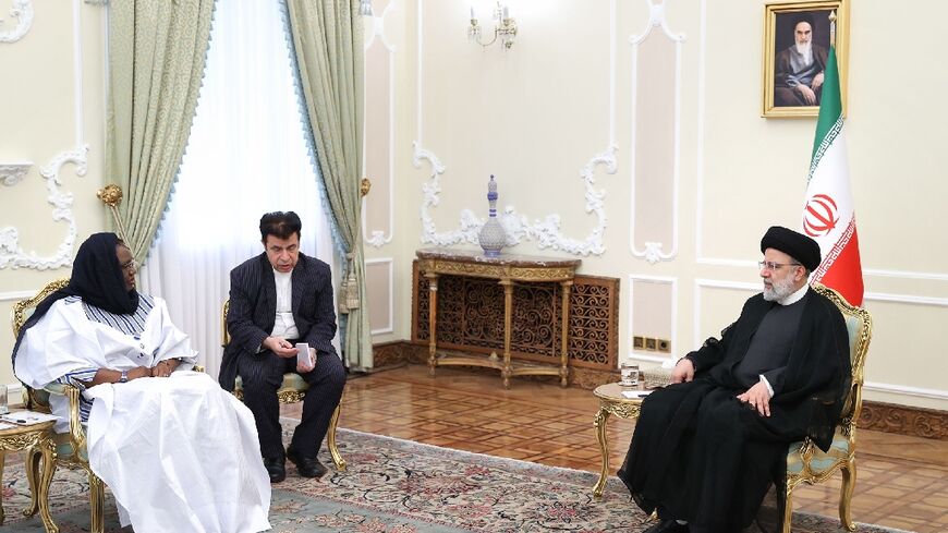 Iranian President Ebrahim Raisi met with Burkina Faso's Foreign Minister Olivia Rouamba in Tehran