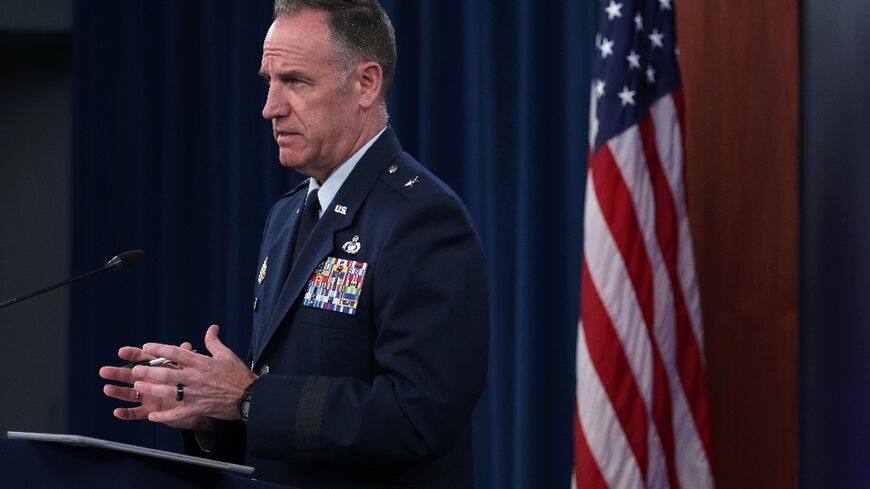 Pentagon Press Secretary Brigadier General Pat Ryder speaks during a media briefing on August 17, 2023