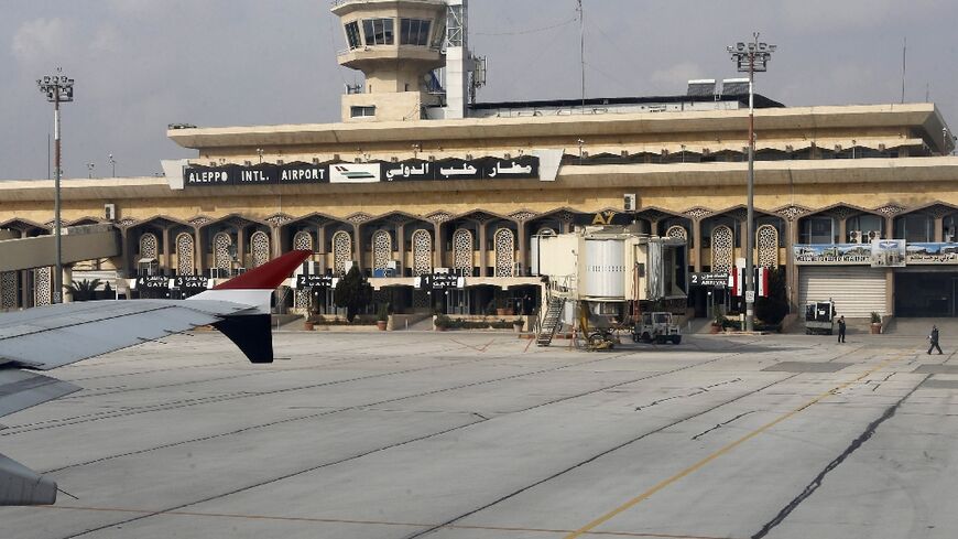 Syria's transport ministry said the strike damaged the runway at Aleppo airport 