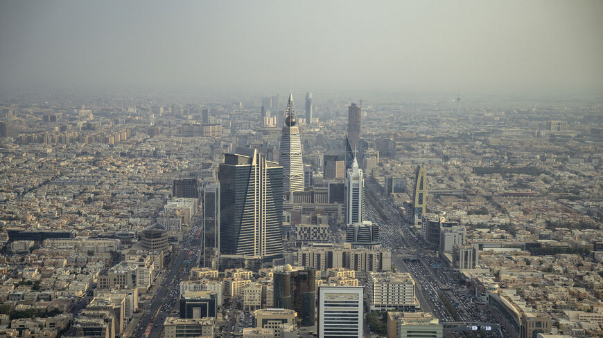 RIYADH, SAUDI ARABIA - OCTOBER 31: The Skyline of Riyadh is seen on October 31, 2023 in Riyadh, Saudi Arabia. Saudi Arabia is set to host the men's 2034 World Cup after Fifa confirmed it was the only bidder for the tournament. (Photo by Justin Setterfield/Getty Images)