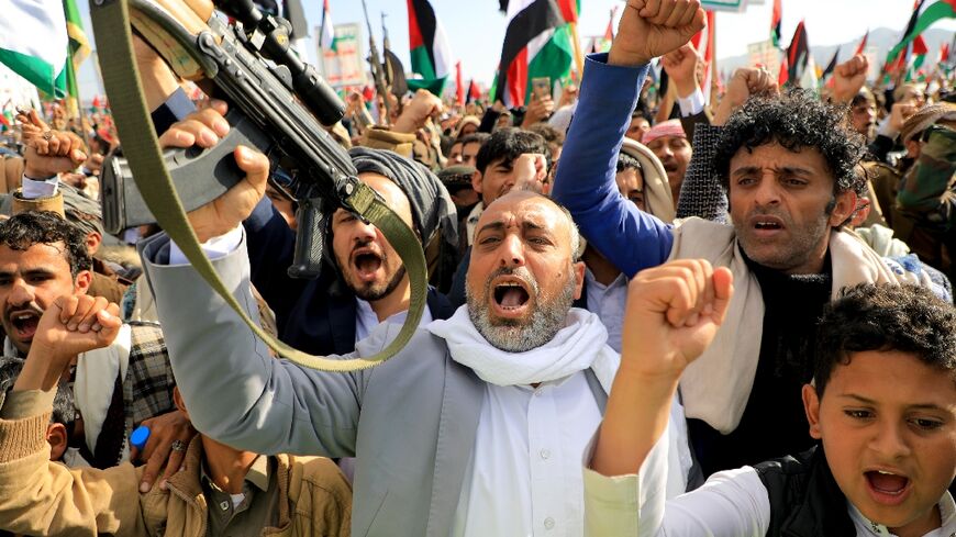 Yemen's Huthis claim to act in solidarity with Gaza and have held weekly rallies in support of the Palestinians