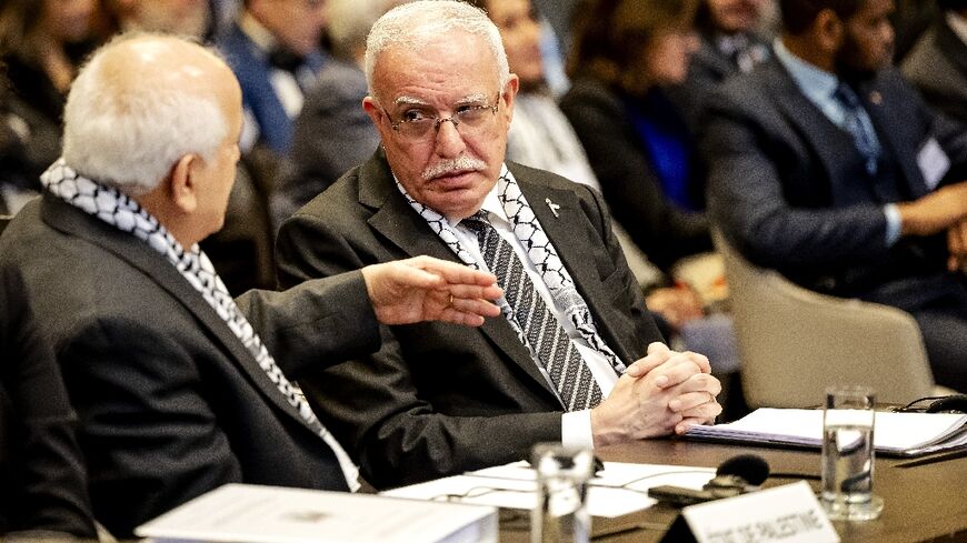 Foreign minister Riyad al-Maliki said the Palestinians had been denied justice