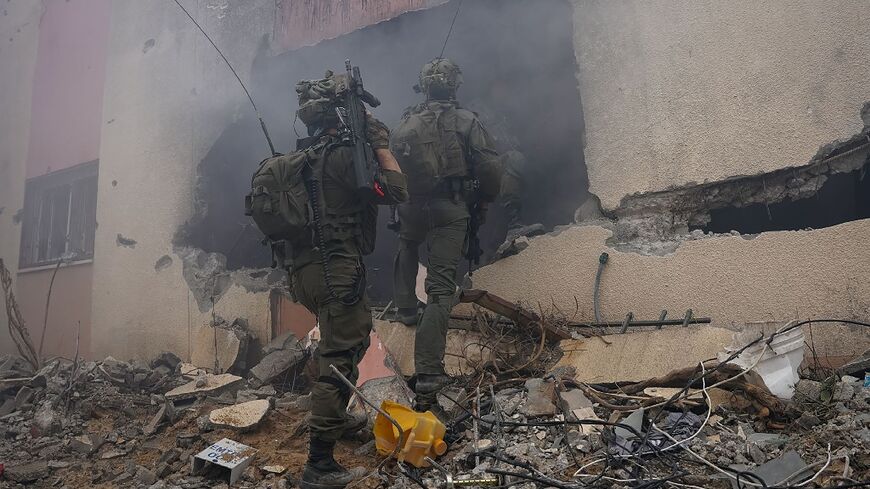 The Israeli army said its forces had raided a Hamas training facility there where militants prepared for the October 7 attack