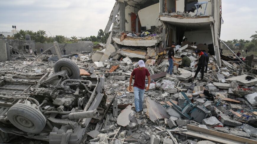 An Israeli bombardment killed 36 members of the Tabatibi family in central Gaza and reduced the building where they lived to rubble with the death toll expected to rise