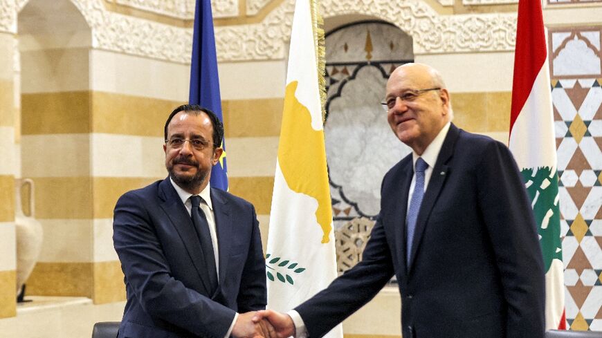 Lebanese Prime Minister Najib Mikati received Cypriot President Nikos Christodoulides in Beirut where the two discussed migration