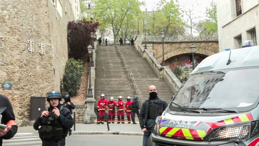 French police cordoned off the area around the consulate