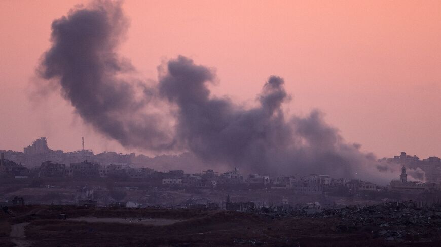 Smoke billows over Gaza after Israeli bombardment on May 28, 2024