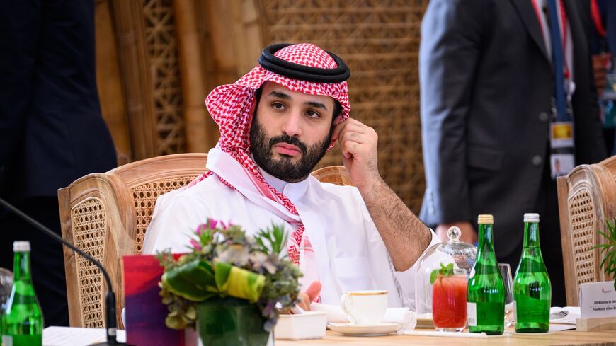 Crown Prince Mohammed bin Salman of Saudi Arabia takes his seat ahead of a working lunch at the G20 Summit on Nov. 15, 2022, in Nusa Dua, Indonesia.