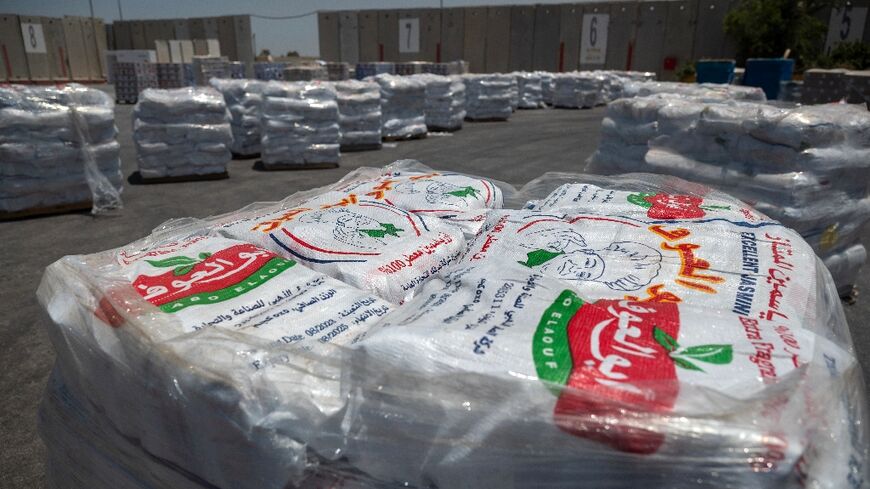 Humanitarian aid for Gaza has piled up at a crucial border crossing