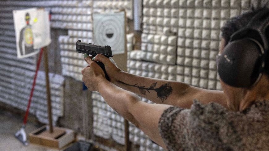 The number of Israeli women with gun permits, such as Limor Gonen, has more than tripled since the start of the war in Gaza