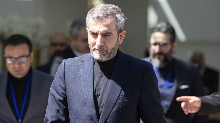 Iran's chief nuclear negotiator Ali Bagheri Kani leaves after talks at the Coburg Palais, Vienna, Aug. 4, 2022.