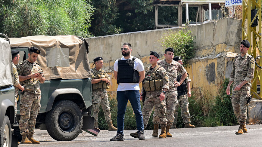 Lebanese army forces deploy near the US Embassy after a Syrian man was arrested following a shooting near the embassy, Beirut, Lebanon, June 5, 2024.