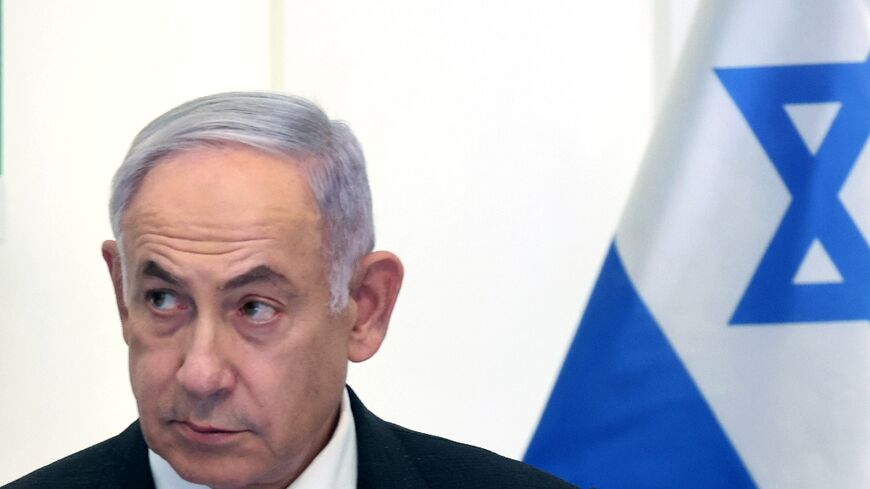 Israeli Prime Minister Benjamin Netanyahu attends a cabinet meeting at the Bible Lands Museum in Jerusalem on June 5, 2024