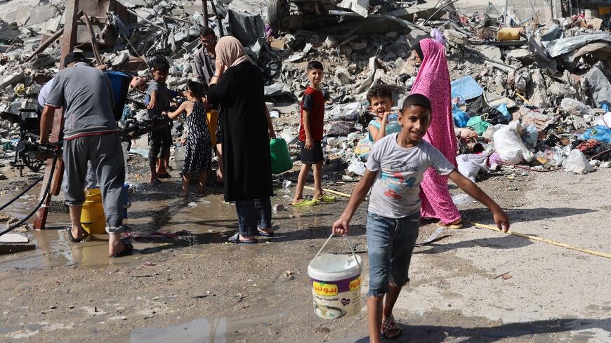 Obtaining water is a dailing struggle for families in Gaza's Jabalia refugee camp