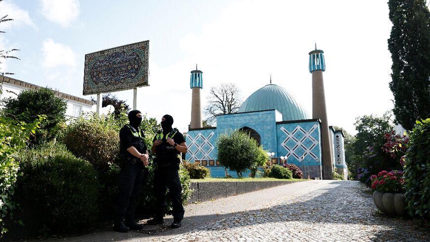 The Blue Mosque run by the Hamburg Islamic Centre which has been banned by Germany 