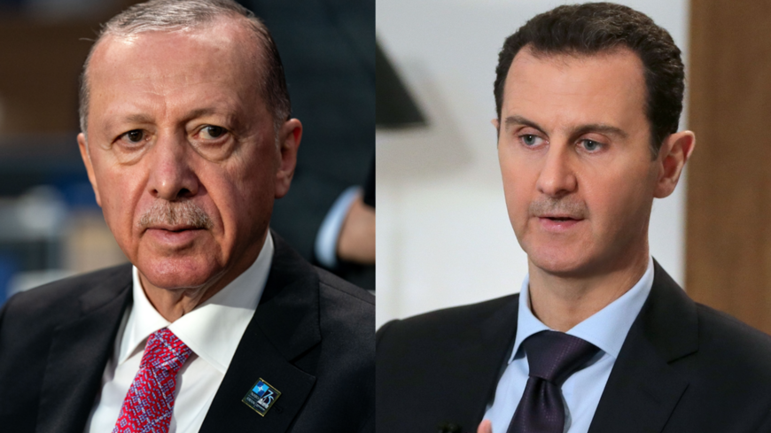 A composite image of Turkish President Recep Tayyip Erodgan (L) and Syrian President Bashar al-Assad.