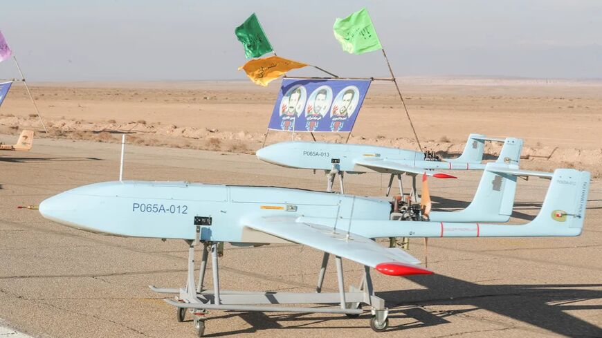 One of hundreds of drones made by Iran is displayed in this image, as the country continues to be sanctioned by the US, in this undated image.