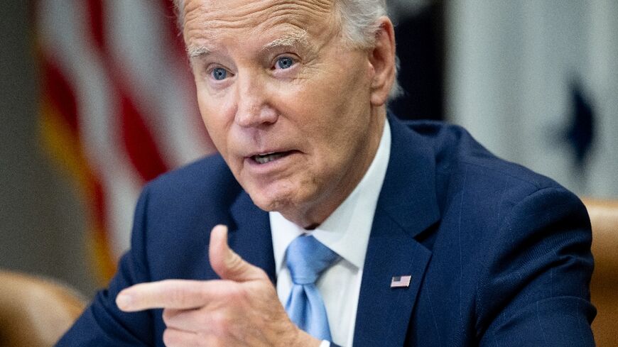 Asked by reporters what the response towards Iran would be after its attack on Israel, US President Joe Biden replied: 'That's in active discussion right now'