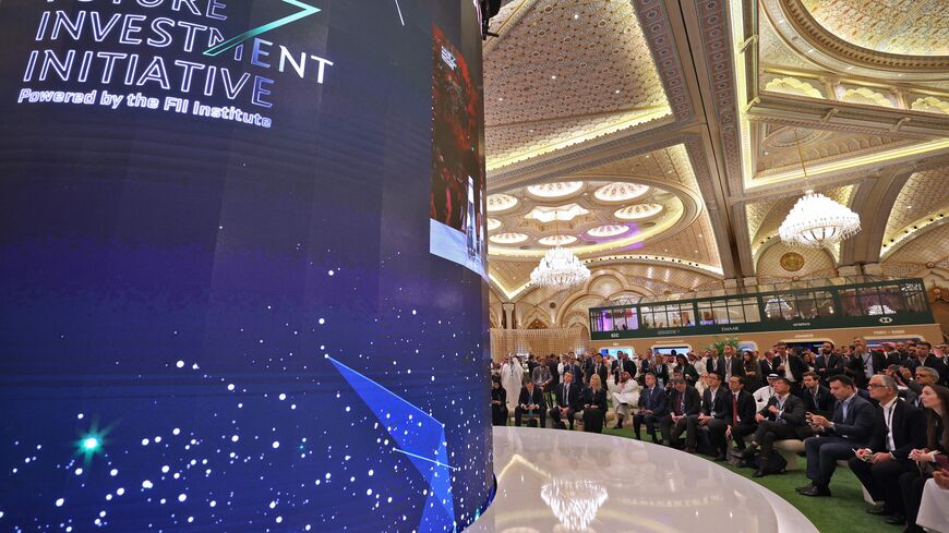 Attendees take part in the annual Future Investment Initiative (FII) conference in the Saudi capital Riyadh on October 25, 2022. (Photo by Fayez Nureldine / AFP) (Photo by FAYEZ NURELDINE/AFP via Getty Images)