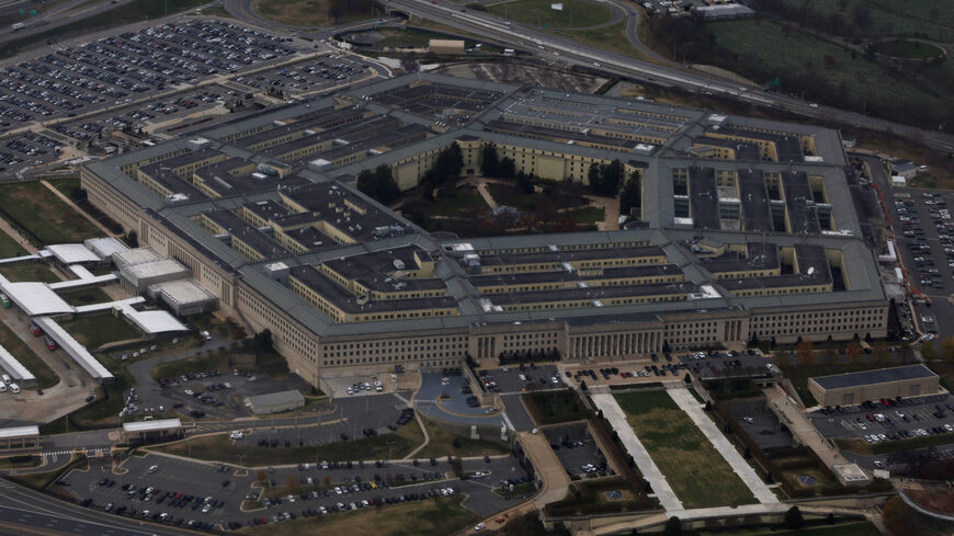 ARLINGTON, VIRGINIA - NOVEMBER 29: The Pentagon is seen from a flight taking off from Ronald Reagan Washington National Airport on November 29, 2022 in Arlington, Virginia. The Pentagon is the headquarters of the U.S. Department of Defense and the world’s largest office building. (Photo by Alex Wong/Getty Images)