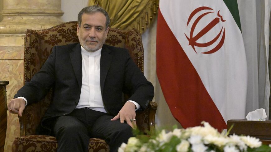 Iran's Foreign Minister Abbas Araghchi meets with his Egyptian counterpart (not pictured) in Cairo, on Oct. 17, 2024.