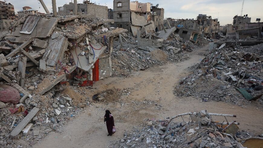 Vast swathes of Gaza have been turned into rubble, as the UN warns of the possibility of famine