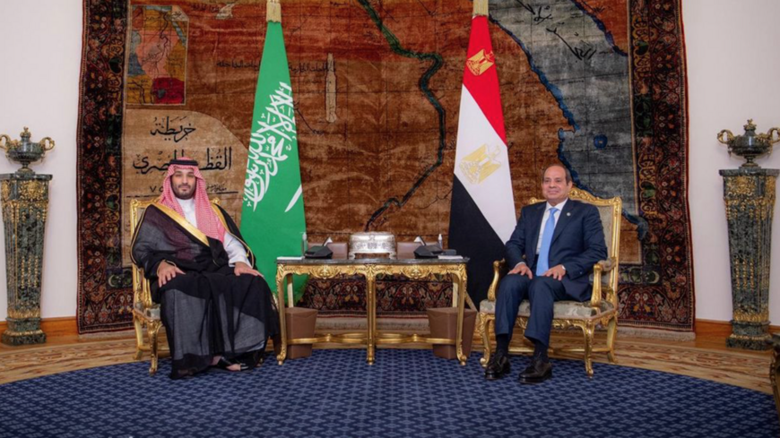 Saudi Crown Prince Mohammad bin Salman meets with Egyptian President Abdel Fattah al-Sisi in Cairo on Oct. 15, 2024. — Saudi Press Agency